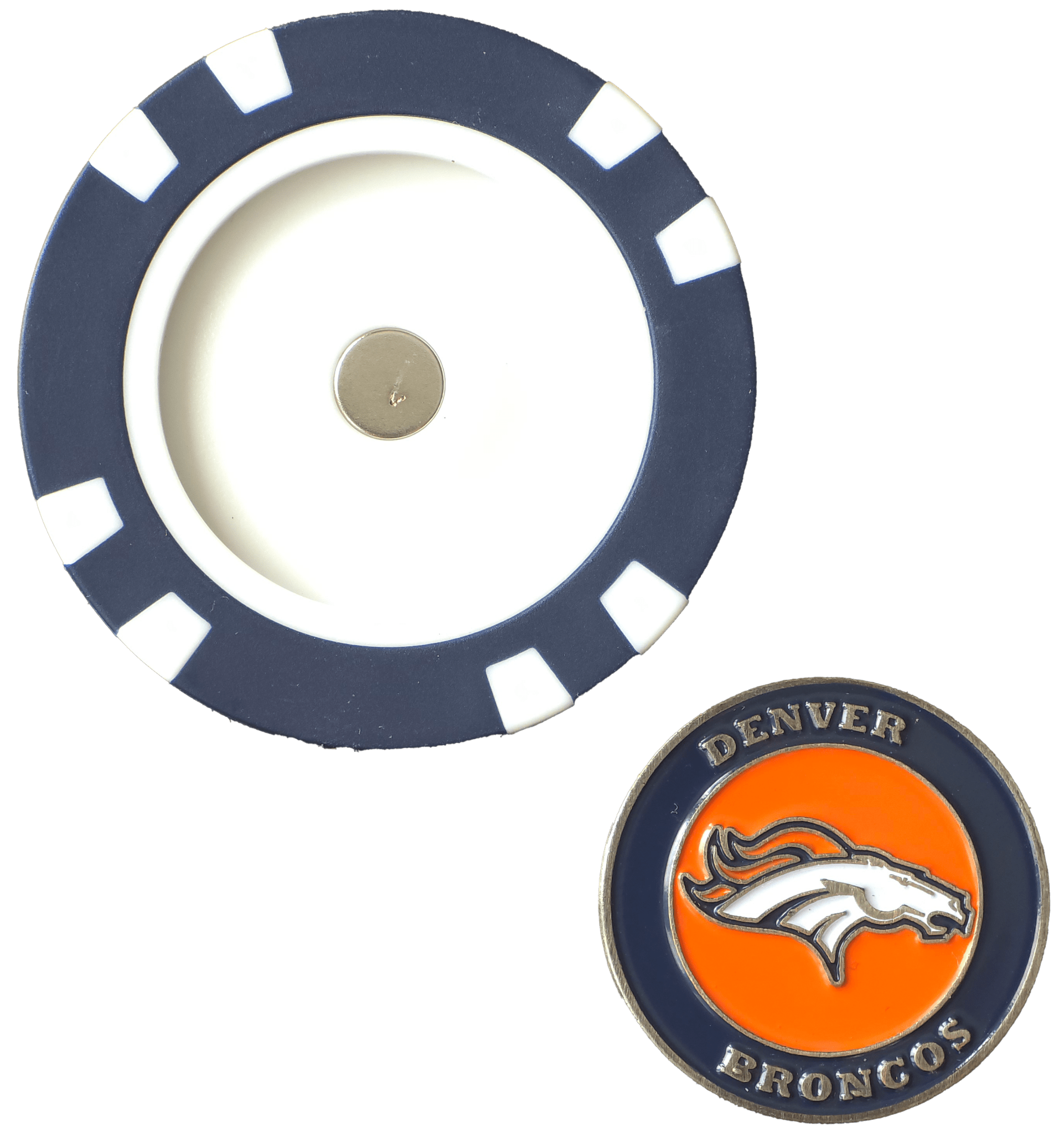 Officially Licensed Denver Broncos Poker Chip Ball Marker