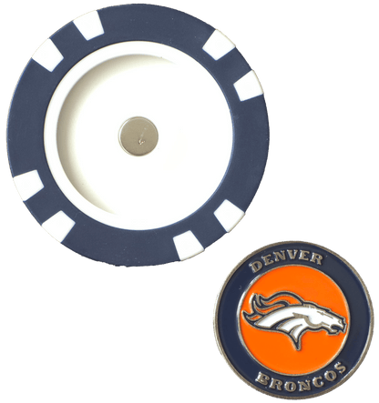 Officially Licensed Denver Broncos Poker Chip Ball Marker
