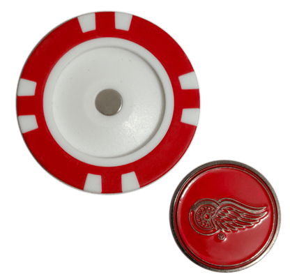 Officially Licensed Detroit Red Wings Poker Chip Golf Ball Marker