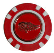 Officially Licensed Detroit Red Wings Poker Chip Golf Ball Marker