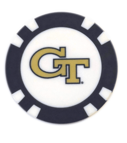 Officially Licensed Georgia Tech Yellow Jackets Poker Chip Ball Marker