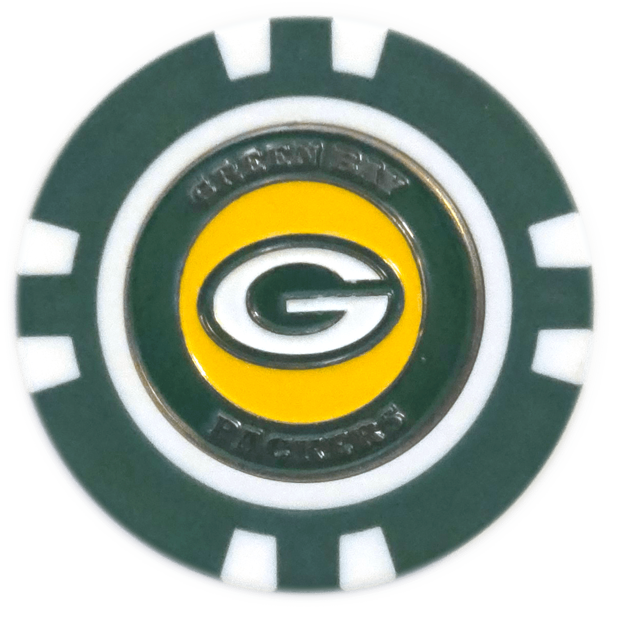 Officially Licensed Green Bay Packers Poker Chip Ball Marker