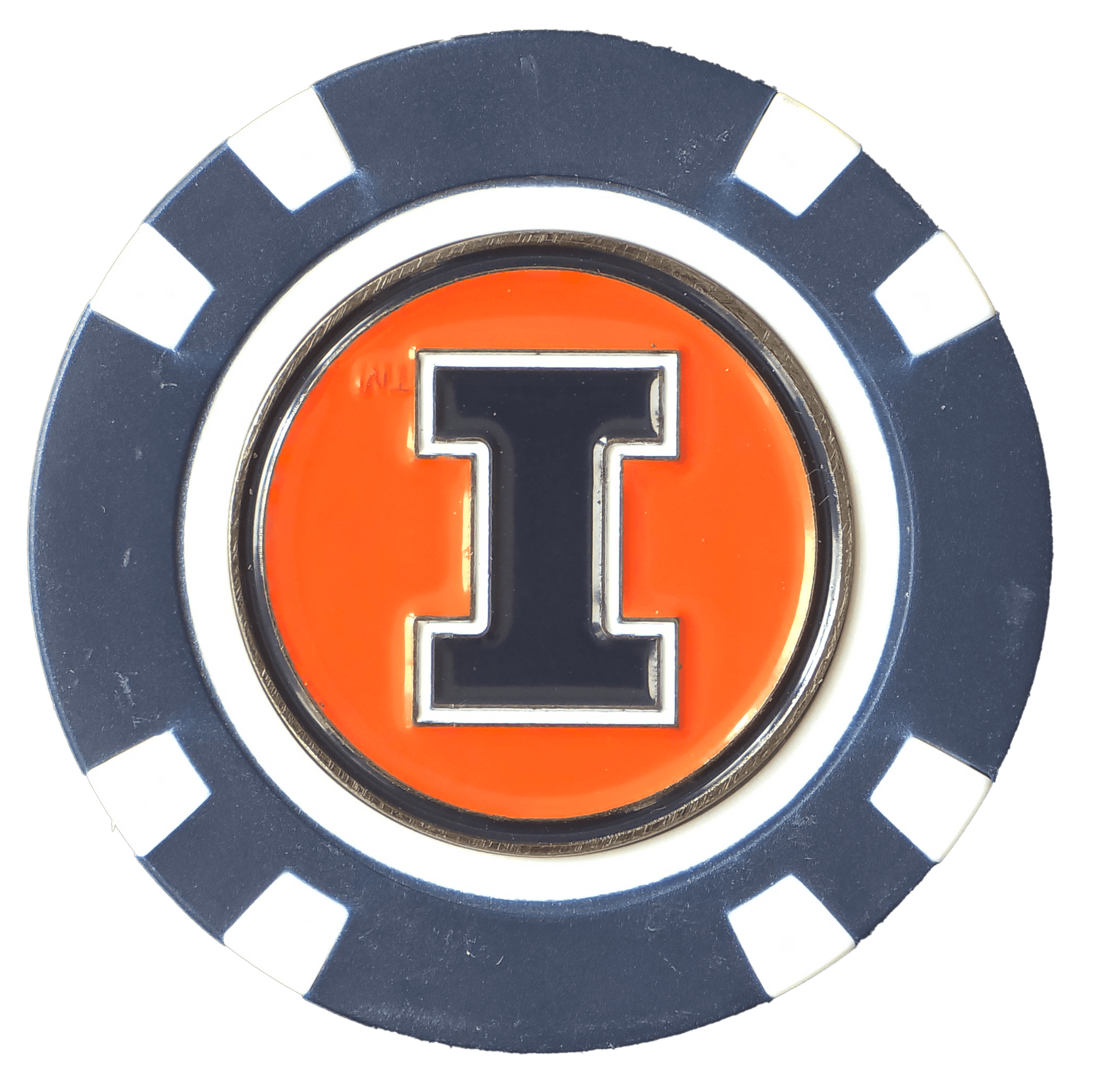 Officially Licensed Illinois Fighting Illini Poker Chip Ball Marker