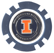 Officially Licensed Illinois Fighting Illini Poker Chip Ball Marker