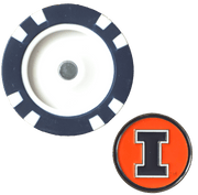 Officially Licensed Illinois Fighting Illini Poker Chip Ball Marker