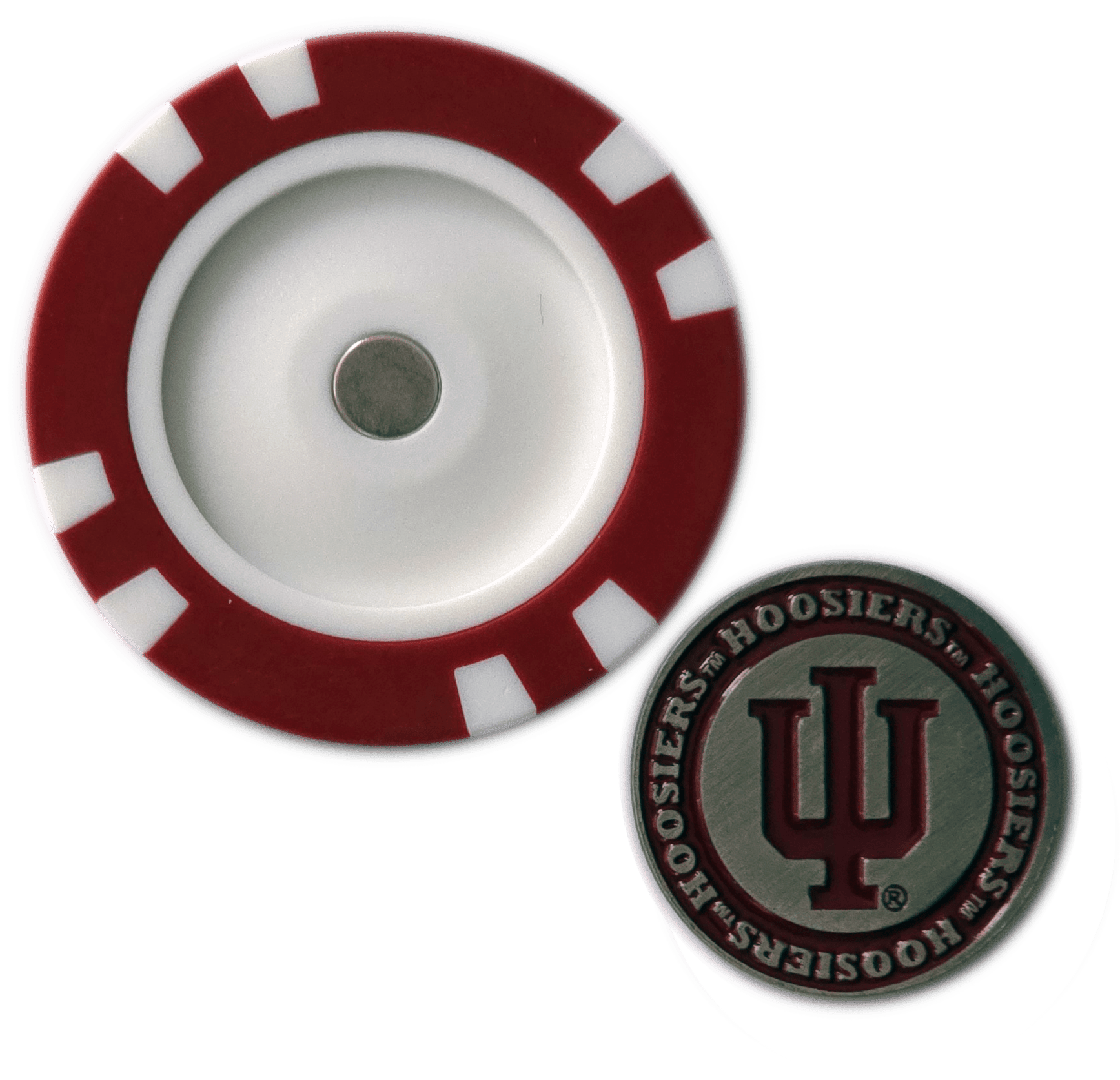 Officially Licensed Indiana Hoosiers Poker Chip Ball Marker