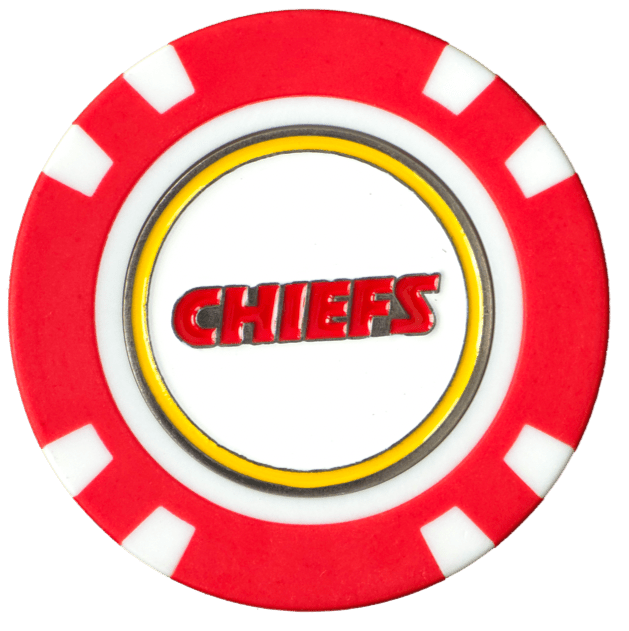 Officially Licensed Kansas City Chiefs Poker Chip Ball Marker