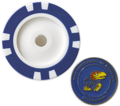 Officially Licensed Kansas Jayhawks Poker Chip Ball Marker
