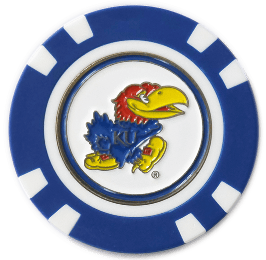 Officially Licensed Kansas Jayhawks Poker Chip Ball Marker