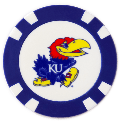Officially Licensed Kansas Jayhawks Poker Chip Ball Marker