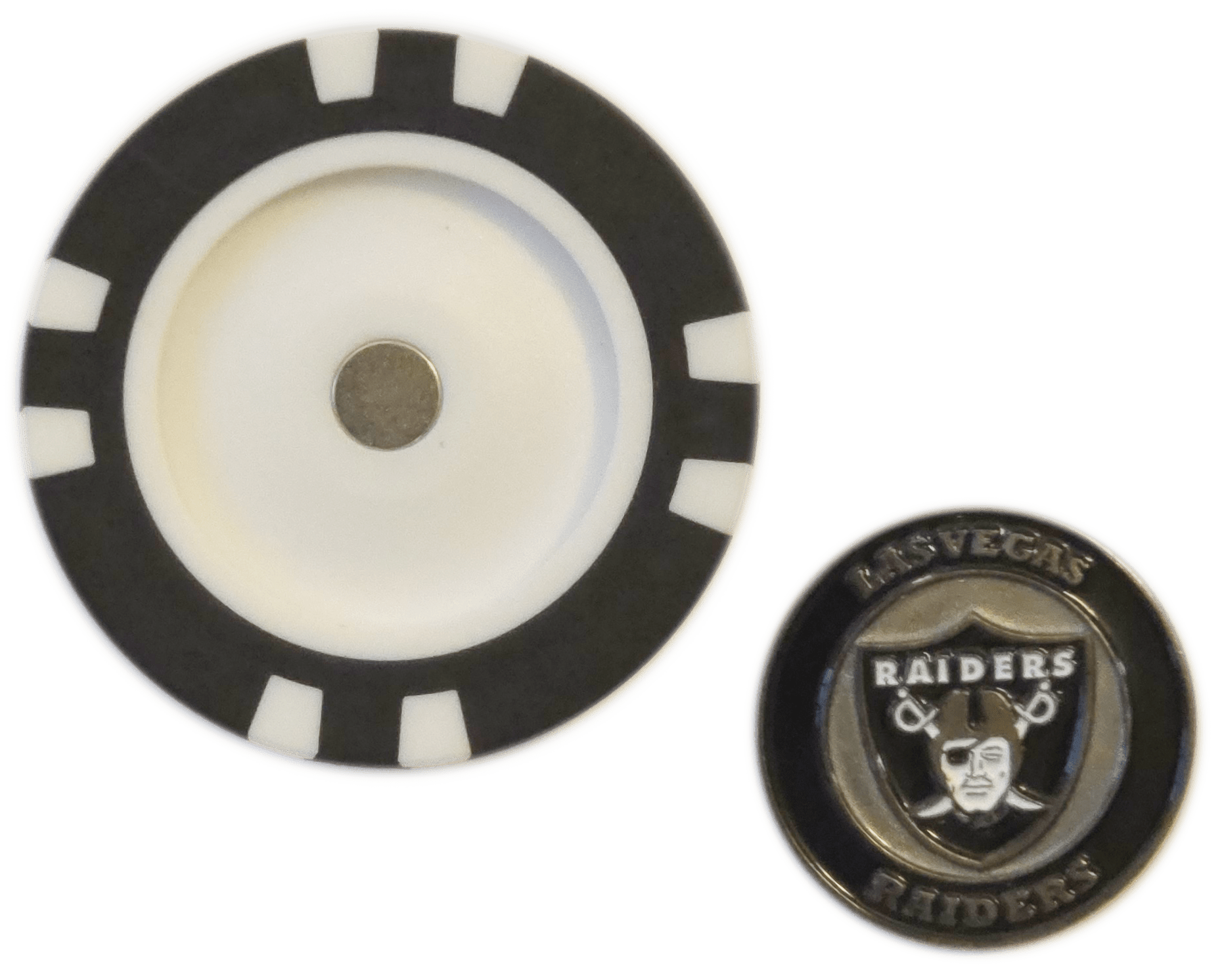 Officially Licensed Las Vegas Raiders Poker Chip Ball Marker
