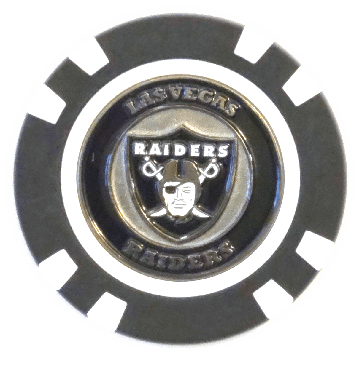 Officially Licensed Las Vegas Raiders Poker Chip Ball Marker