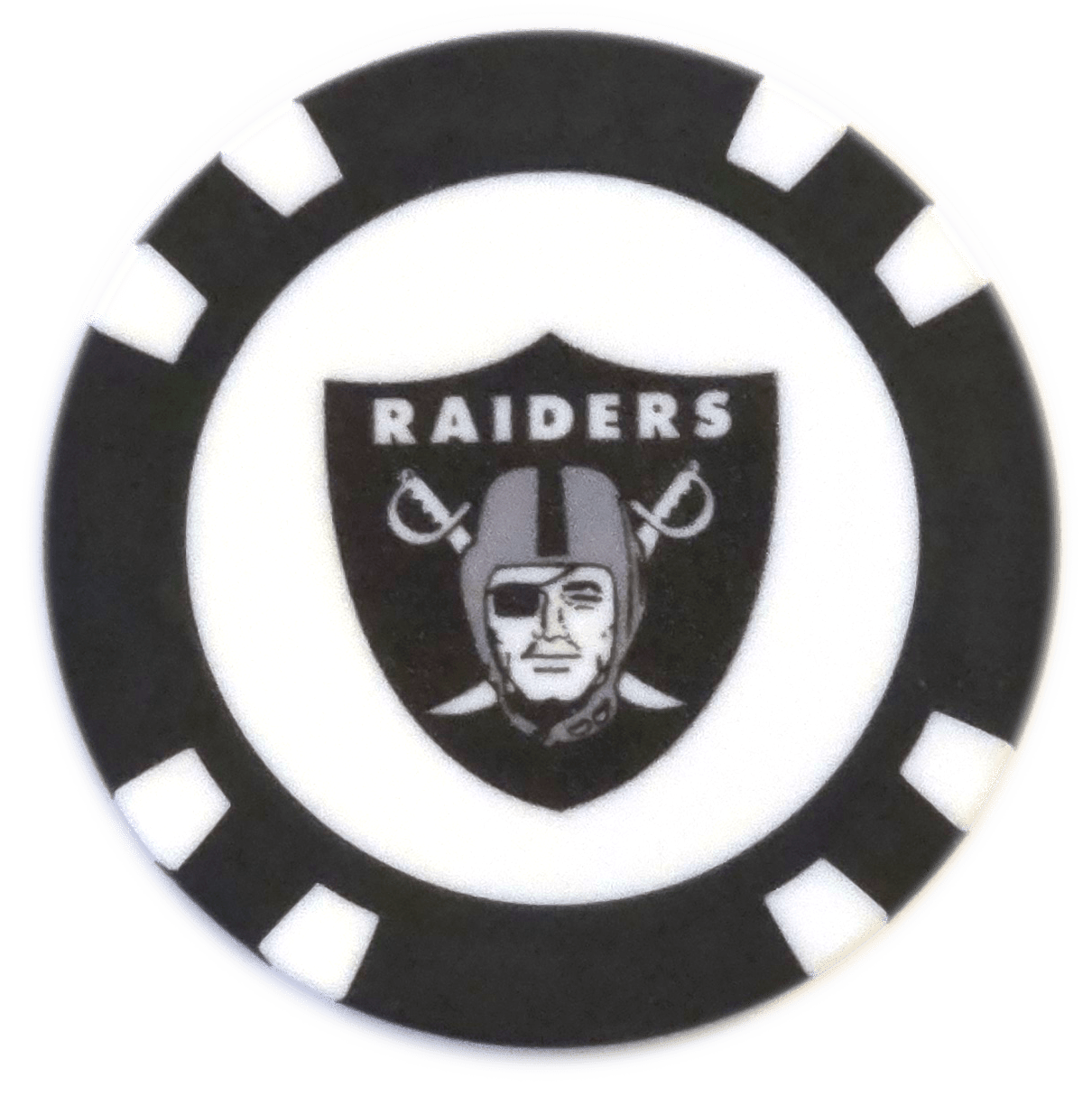 Officially Licensed Las Vegas Raiders Poker Chip Ball Marker