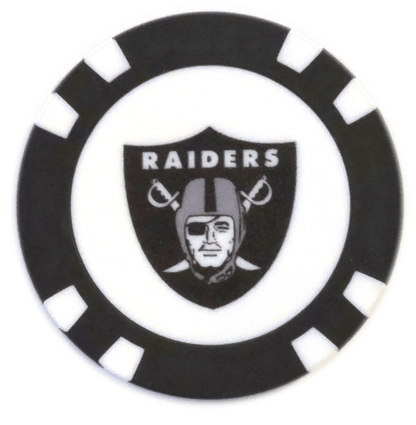 Officially Licensed Las Vegas Raiders Poker Chip Ball Marker