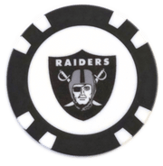 Officially Licensed Las Vegas Raiders Poker Chip Ball Marker