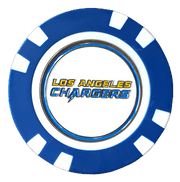 Officially Licensed Los Angeles Chargers Poker Chip Ball Marker