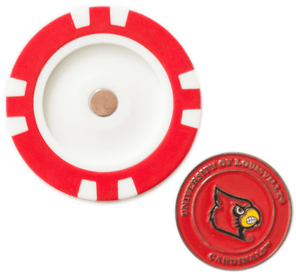 Officially Licensed Louisville Cardinals Poker Chip Ball Marker