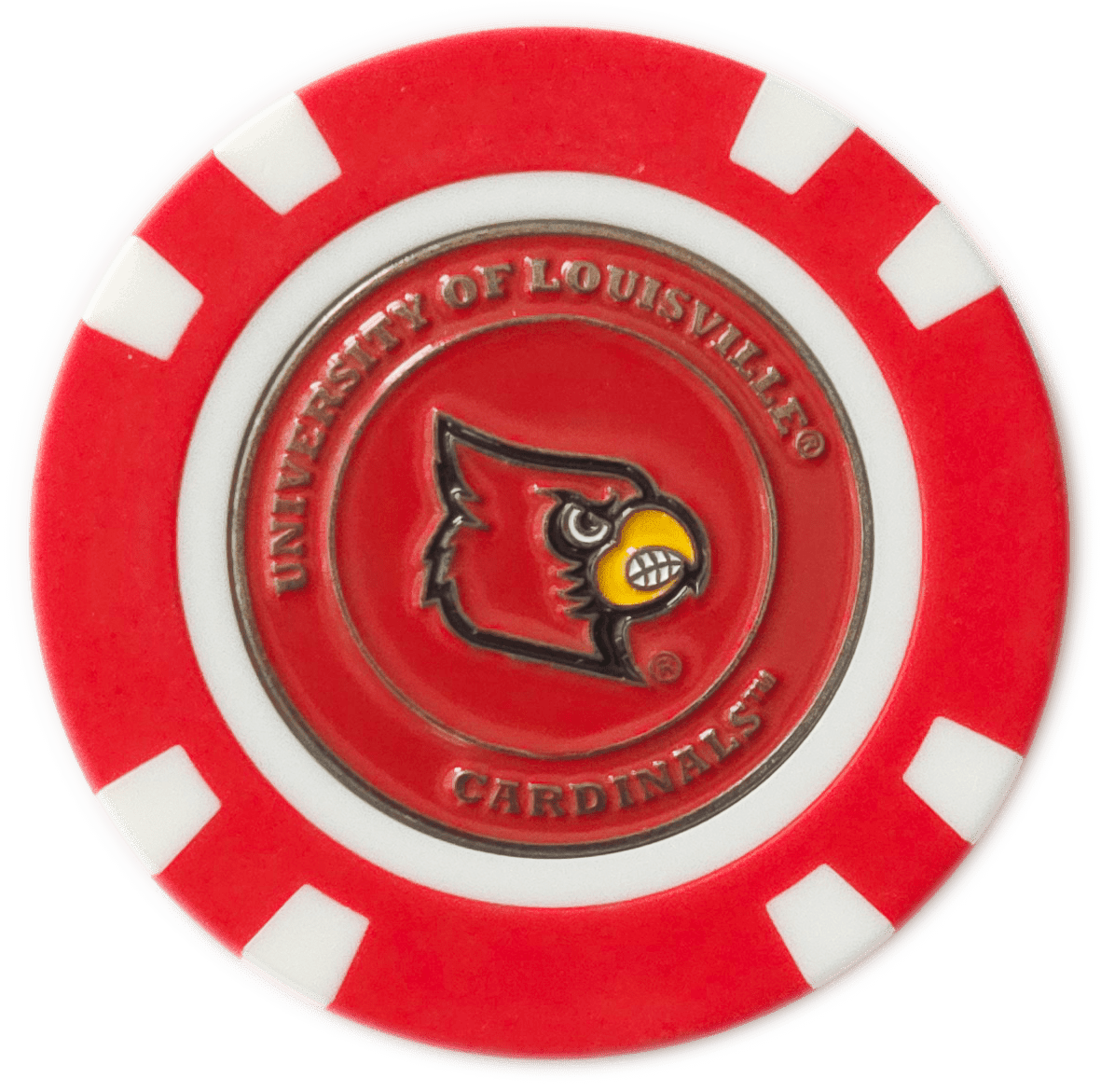 Officially Licensed Louisville Cardinals Poker Chip Ball Marker