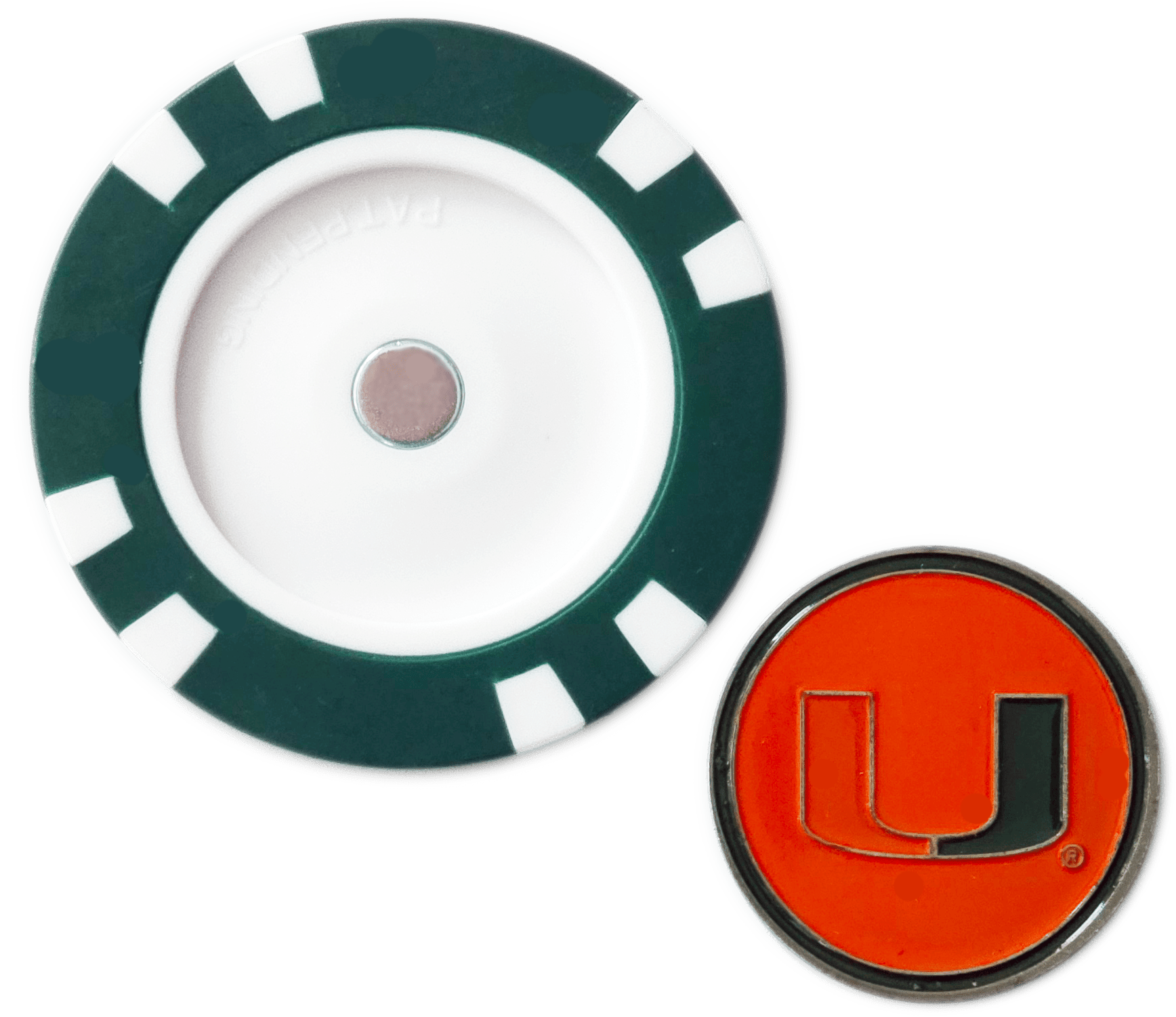 Officially Licensed Miami Hurricanes Poker Chip Ball Marker