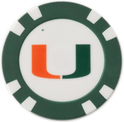 Officially Licensed Miami Hurricanes Poker Chip Ball Marker