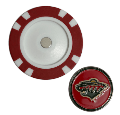 Officially Licensed Minnesota Wild Poker Chip Golf Ball Marker