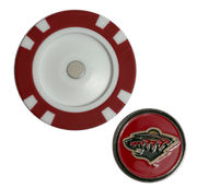 Officially Licensed Minnesota Wild Poker Chip Golf Ball Marker