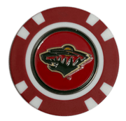 Officially Licensed Minnesota Wild Poker Chip Golf Ball Marker