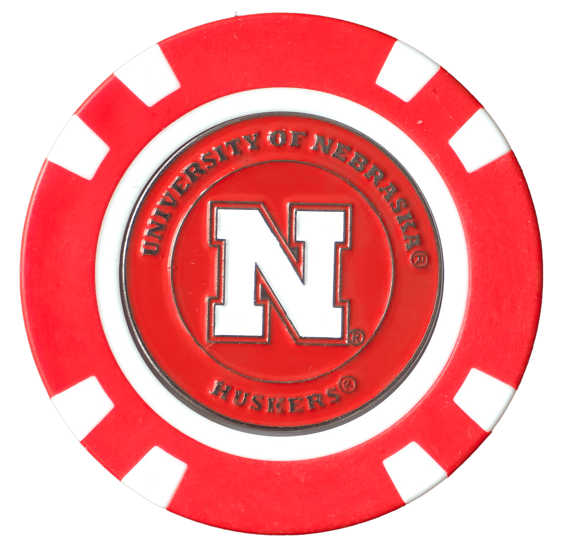 Officially Licensed Nebraska Cornhuskers Poker Chip Ball Marker