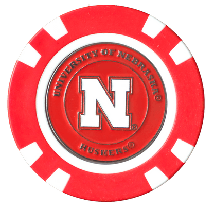 Officially Licensed Nebraska Cornhuskers Poker Chip Ball Marker