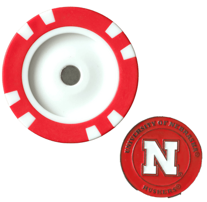 Officially Licensed Nebraska Cornhuskers Poker Chip Ball Marker