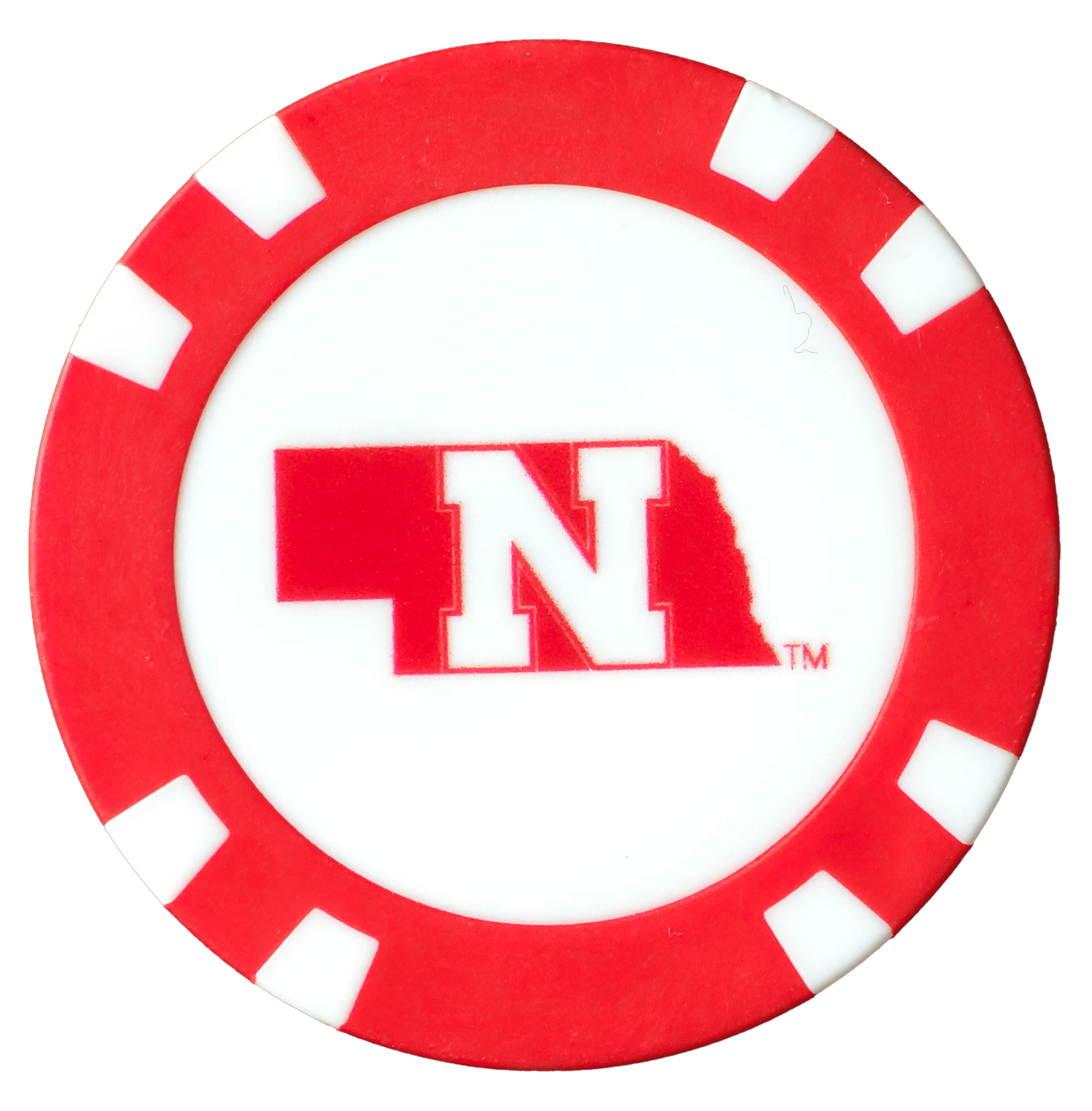 Officially Licensed Nebraska Cornhuskers Poker Chip Ball Marker