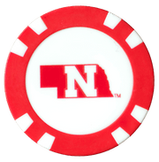 Officially Licensed Nebraska Cornhuskers Poker Chip Ball Marker