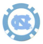 Officially Licensed North Carolina Tar Heels Poker Chip Ball Marker