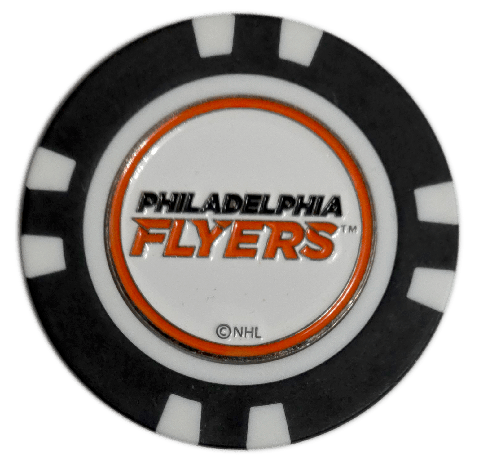 Officially Licensed Philadelphia Flyers Poker Chip Golf Ball Marker