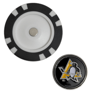 Officially Licensed Pittsburgh Penguins Poker Chip Golf Ball Marker