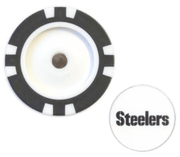 Officially Licensed Pittsburgh Steelers Poker Chip Ball Marker