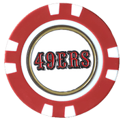 Officially Licensed San Francisco 49ers Poker Chip Ball Marker