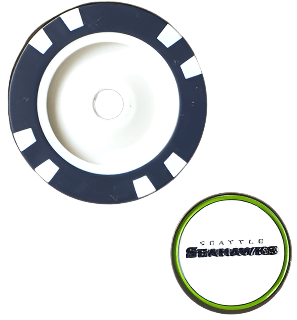 Officially Licensed Seattle Seahawks Poker Chip Ball Marker