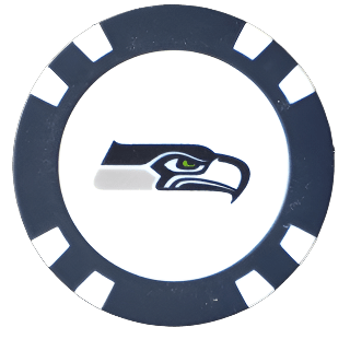 Officially Licensed Seattle Seahawks Poker Chip Ball Marker