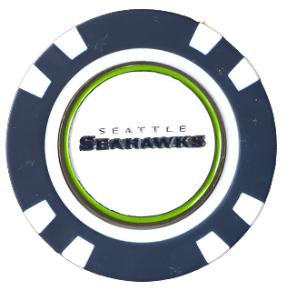 Officially Licensed Seattle Seahawks Poker Chip Ball Marker
