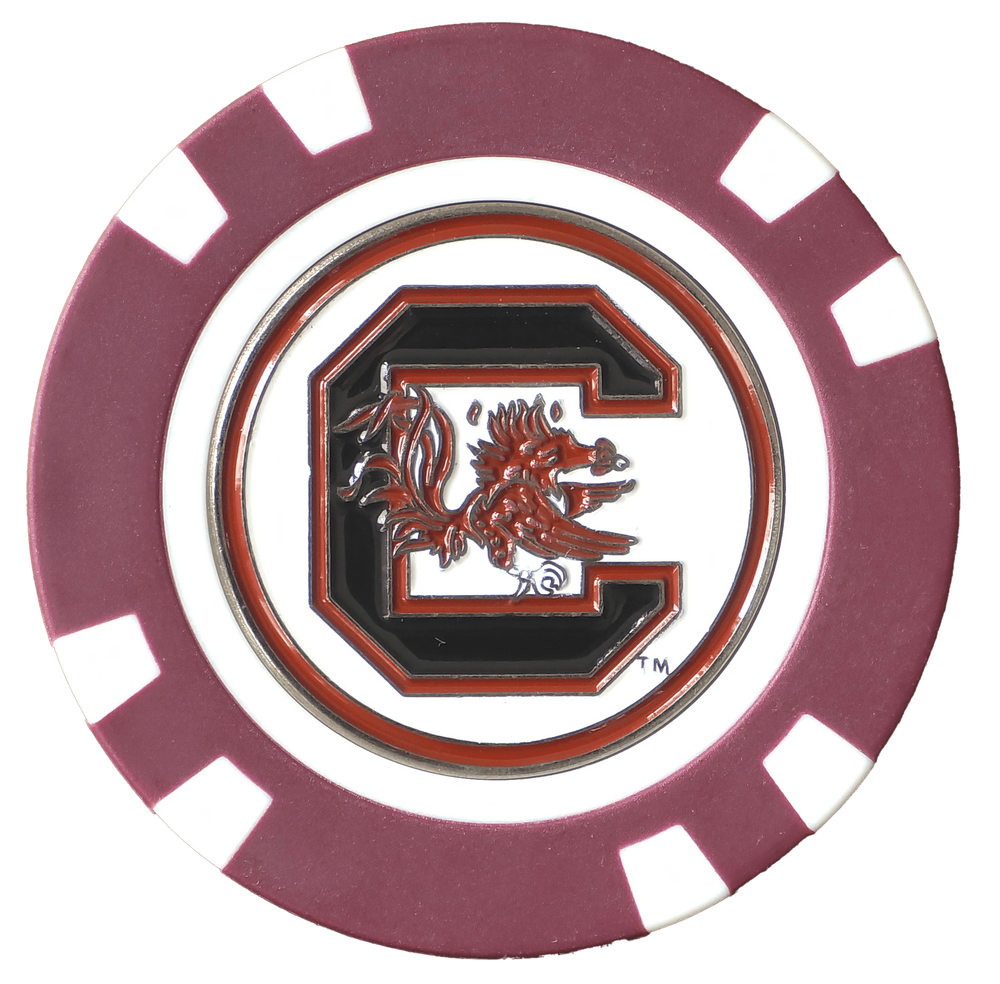 Officially Licensed South Carolina Gamecocks Poker Chip Ball Marker
