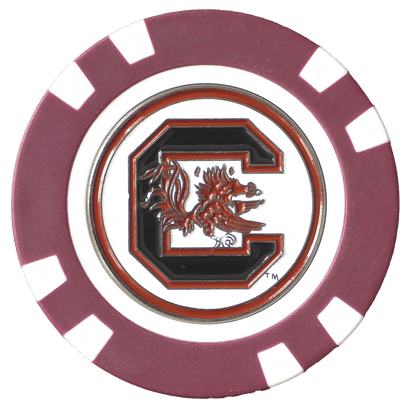 Officially Licensed South Carolina Gamecocks Poker Chip Ball Marker