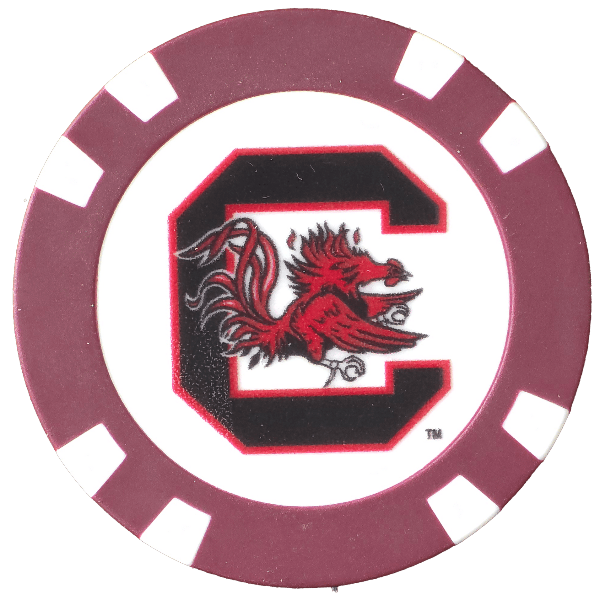 Officially Licensed South Carolina Gamecocks Poker Chip Ball Marker