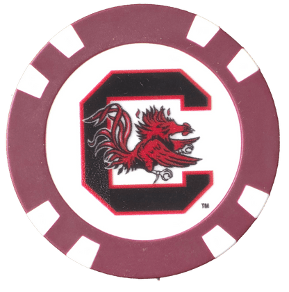 Officially Licensed South Carolina Gamecocks Poker Chip Ball Marker