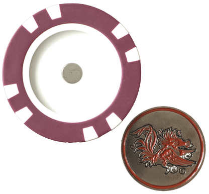 Officially Licensed South Carolina Gamecocks Poker Chip Ball Marker