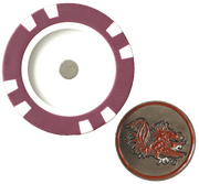 Officially Licensed South Carolina Gamecocks Poker Chip Ball Marker