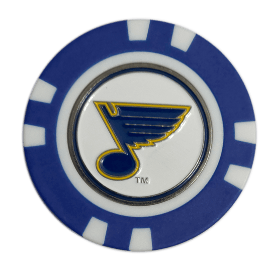 Officially Licensed St. Louis Blues Poker Chip Golf Ball Marker