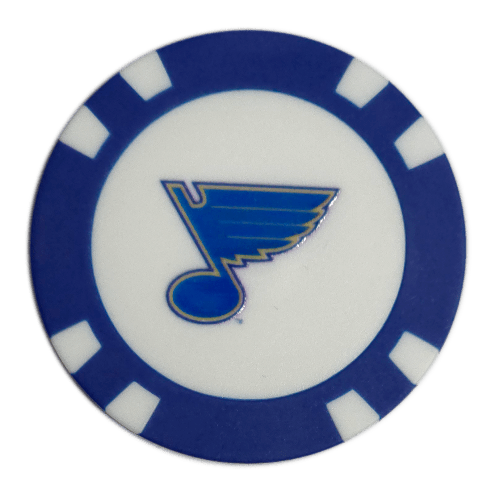 Officially Licensed St. Louis Blues Poker Chip Golf Ball Marker
