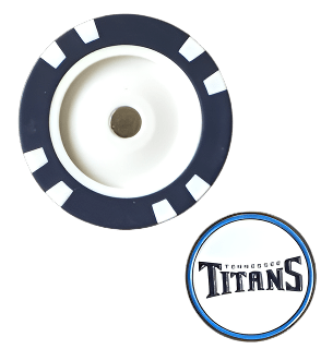 Officially Licensed Tennessee Titans Poker Chip Ball Marker