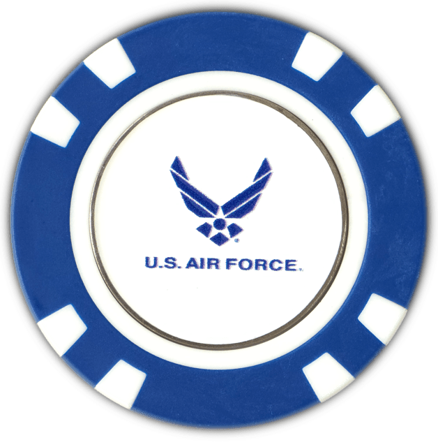 Officially Licensed U.S. Air Force Poker Chip Ball Marker